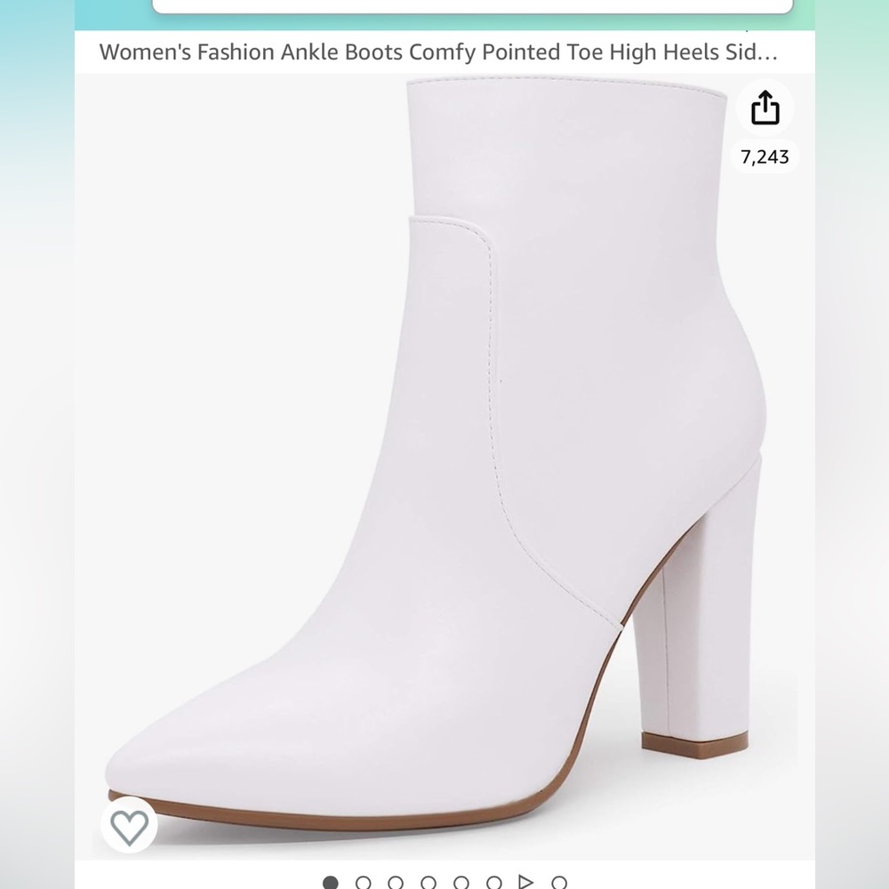 IDIFU white boots size 6.5